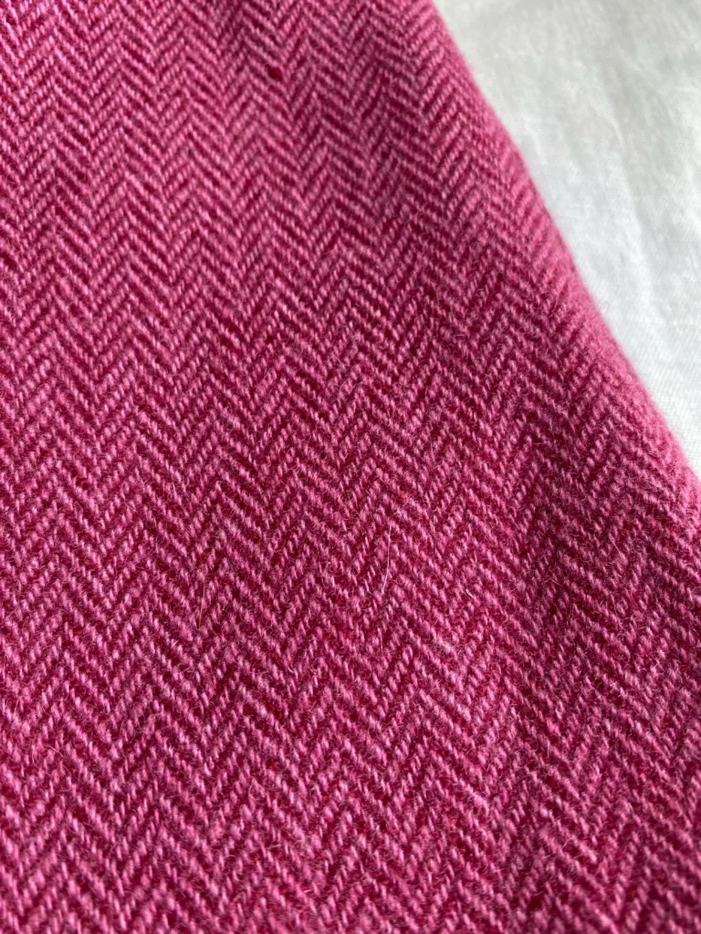 Hanna Andersson 90 berry pink herringbone wool blend skirt